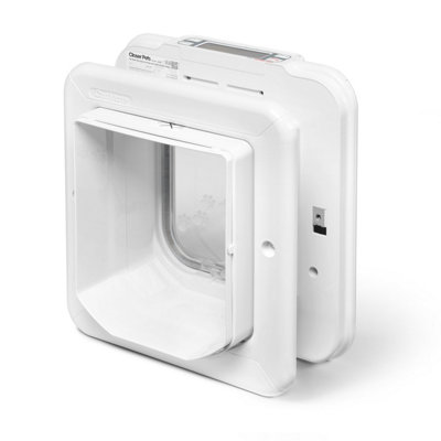 Cat Mate White Elite Microchip Cat Flap with Timer Control (355W) - 6