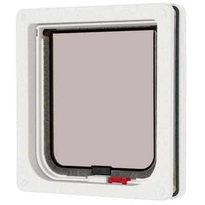 Cat Mate White Lockable Cat Flap 304W DIY at B Q