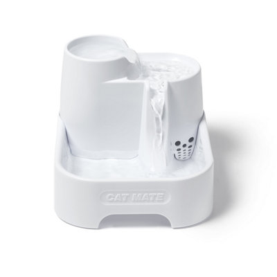 Cat Mate White Three level Pet Fountain (335) - 6