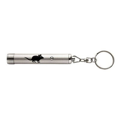 Cat or Dog Tease Torch - Battery Powered Mouse Reflection Interactive LED Light Pet Chaser Toy - Measures 8.2 x 1.2 x 1.2cm