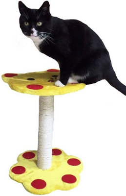 Cat Scratching Post with Platform Pole Scratch Tree Climbing Tower Scratcher