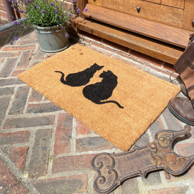 Cat Silhouette Indoor & Outdoor Coir Doormat - 4