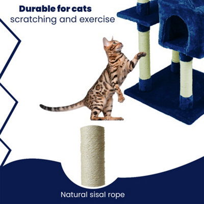 Large Cat Tree Activity Centre Multilevel Scratching Post Kitten Climbing Tower