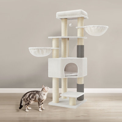 Wide Cat Scratching Tower With Scratchin Pads Reference: Cat Tree For Large Cats Heavy Duty Cat Tower With