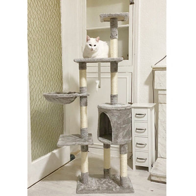Cat Tree Scratching Climbing Post ladder Sleeping Jumping Pet