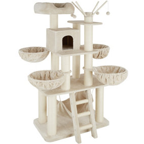 Cat tree scratching post Gismo - beige/white