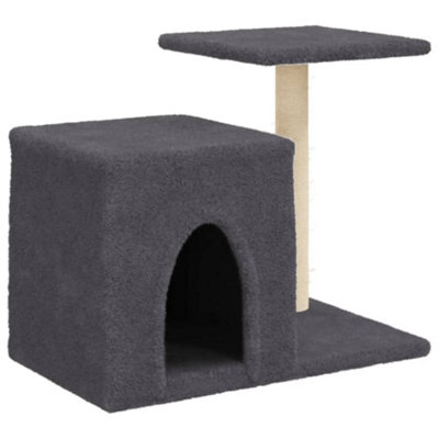 Cat Tree with Sisal Scratching Posts Dark Grey 50.5 cm