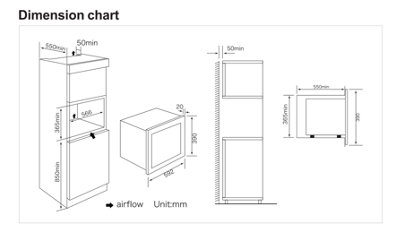 Cata UBCOMBI31SS 300 60cm 31 Litres Integrated Combi Microwave