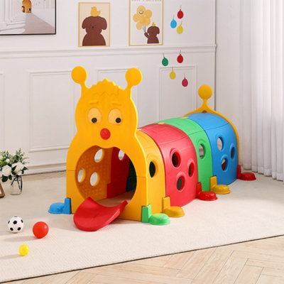 Caterpillar Crawl and Climb Tunnel for Kids Children Toddler Play Set