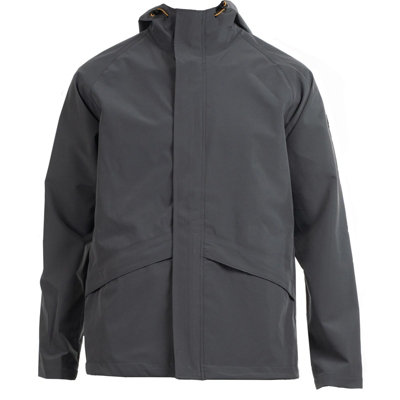 Caterpillar Essentials Rain Jacket Grey Jacket L DIY at B&Q