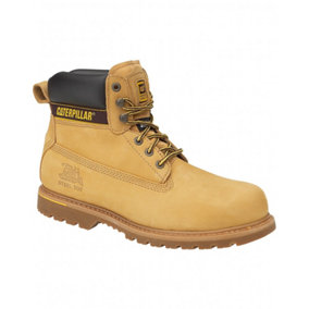 Caterpillar Holton SB Safety Boot / Mens Boots / Boots Safety Honey (10 UK)
