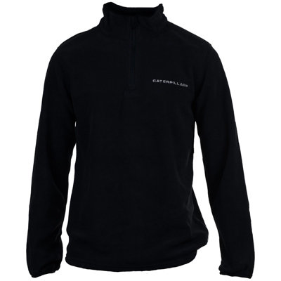 Caterpillar - Microfleece Quarter Zip - Black - Fleece - XL