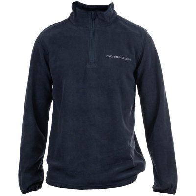 Caterpillar - Microfleece Quarter Zip - Blue - Fleece - XXL