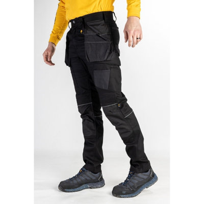 Caterpillar - Stretch Pocket Trouser - Black - Trousers - 40" W 32" L