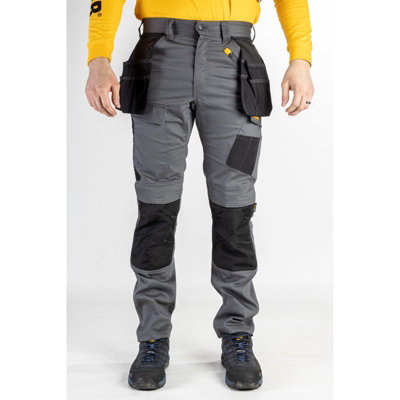 Caterpillar - Stretch Pocket Trouser - Grey - Trousers - 30" L - 40" W