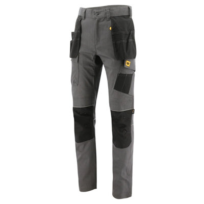 Caterpillar - Stretch Pocket Trouser - Grey - Trousers - 32" W 32" L