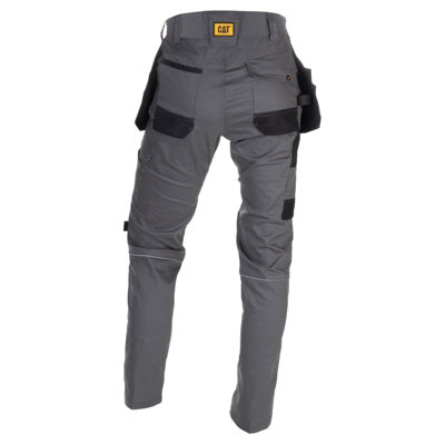 Caterpillar - Stretch Pocket Trouser - Grey - Trousers - 32" W 32" L