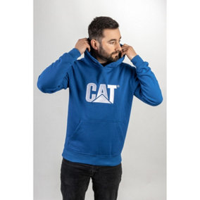 Caterpillar - Trademark Hooded Sweatshirt - Blue - Medium
