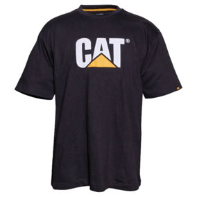 Caterpillar - Trademark Logo T-Shirt - Black - Tee Shirt - L