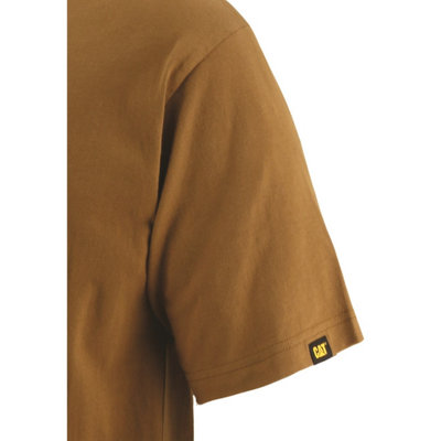 Caterpillar - Trademark Logo T-Shirt - Brown - Tee Shirt - S