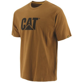 Caterpillar - Trademark Logo T-Shirt - Brown - Tee Shirt - XL