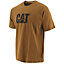 Caterpillar - Trademark Logo T-Shirt - Brown - Tee Shirt - XXXL