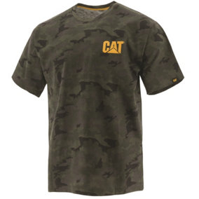 Caterpillar - Trademark Tee - Green - Tee Shirt - L