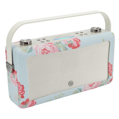 Cath Kidston Antique Rose Hepburn Voice Speaker with Alexa, 20 Watt Sound Outpu & Adjustable EQ
