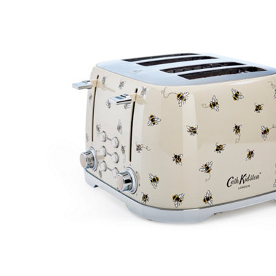 Cath Kidston Bees Print 4-Slice 1850W Retro Style Toaster with Wide ...
