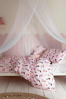 Cath Kidston Mermaids Pink Duvet Cover Bedding Bet Set Single Reversible 200 Thread Count 100% Cotton