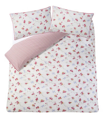 Cath Kidston Rose and Bows Multi Single Duvet Cover Set - AW