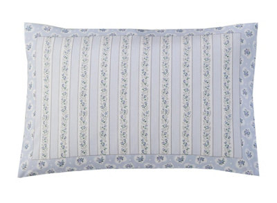 Cath Kidston Ticking Stripe Blue Single Duvet Cover Set