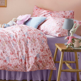 Cath Kidston Unicorn Waves Pick Duvet Cover Bedding Bed Set Double Reversible 200 Thread Count 100% Cotton