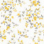 Cath Kidston Yellow Floral Metallic effect Embossed Wallpaper