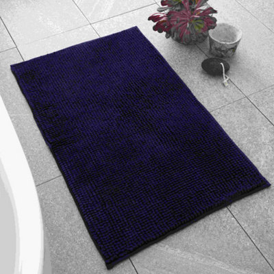 Catherine Lansfield Bathroom Bobble Bath Mat Navy