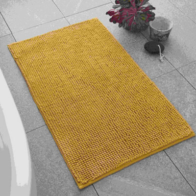 Catherine Lansfield Bathroom Bobble Bath Mat Ochre