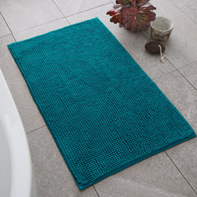 Teal bathroom mats discount