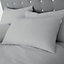 Catherine Lansfield Bedding Brushed Cotton Duvet Cover Set with Pillowcase Grey