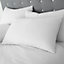 Catherine Lansfield Bedding Brushed Cotton Duvet Cover Set with Pillowcases White
