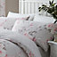 Catherine Lansfield Bedding Canterbury Floral Duvet Cover Set with Pillowcases Grey