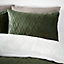 Catherine Lansfield Bedding Cosy Soft Christmas Tree Duvet Cover Set with Pillowcase Green
