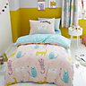 Catherine Lansfield Bedding Cute Cats Junior Duvet Cover Set with Pillowcases Pink