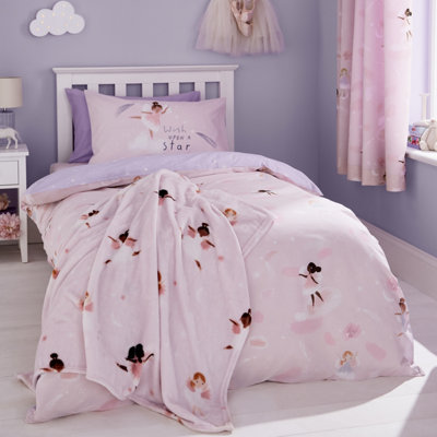 Catherine Lansfield Tende con occhielli, motivo margherite retrò, 168 x 183 cm, completamente reversibile, due pannelli, colore: rosa