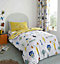 Catherine Lansfield Bedding Kids Bug Tastic Junior Duvet Cover Set with Pillowcases Yellow