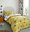 Catherine Lansfield Bedding Kids Bug Tastic Junior Duvet Cover Set with Pillowcases Yellow