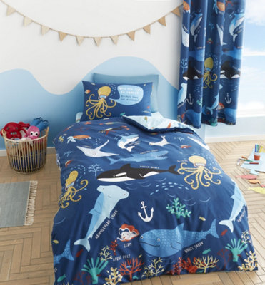 Gorgeous Underwater World Fish Duvet Quilt Cover Queen Bedding Set