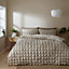 Catherine Lansfield Bedding Puffer 3.5 Tog Duvet Cover Set with Pillowcases Natural