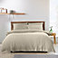 Catherine Lansfield Bedding So Soft Easy Iron King Duvet Cover Set with Pillowcases Natural