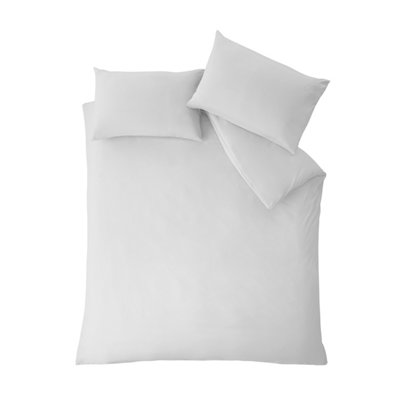 Catherine Lansfield Bedding So Soft Easy Iron King Duvet Cover Set with Pillowcases White