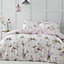 Catherine Lansfield Bedding Songbird Duvet Cover Set with Pillowcase Pink
